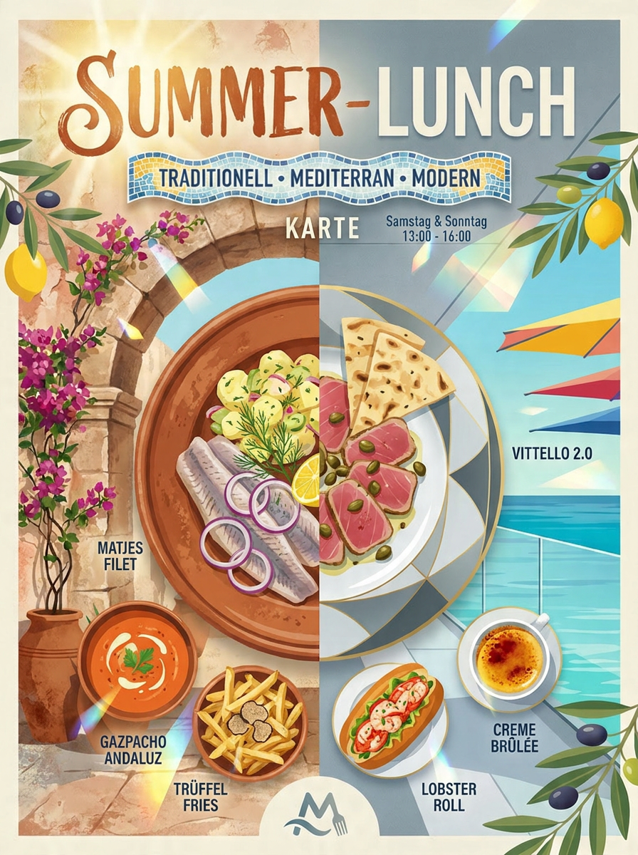 Sommer-Lunch – Traditionell, Mediterran, Modern